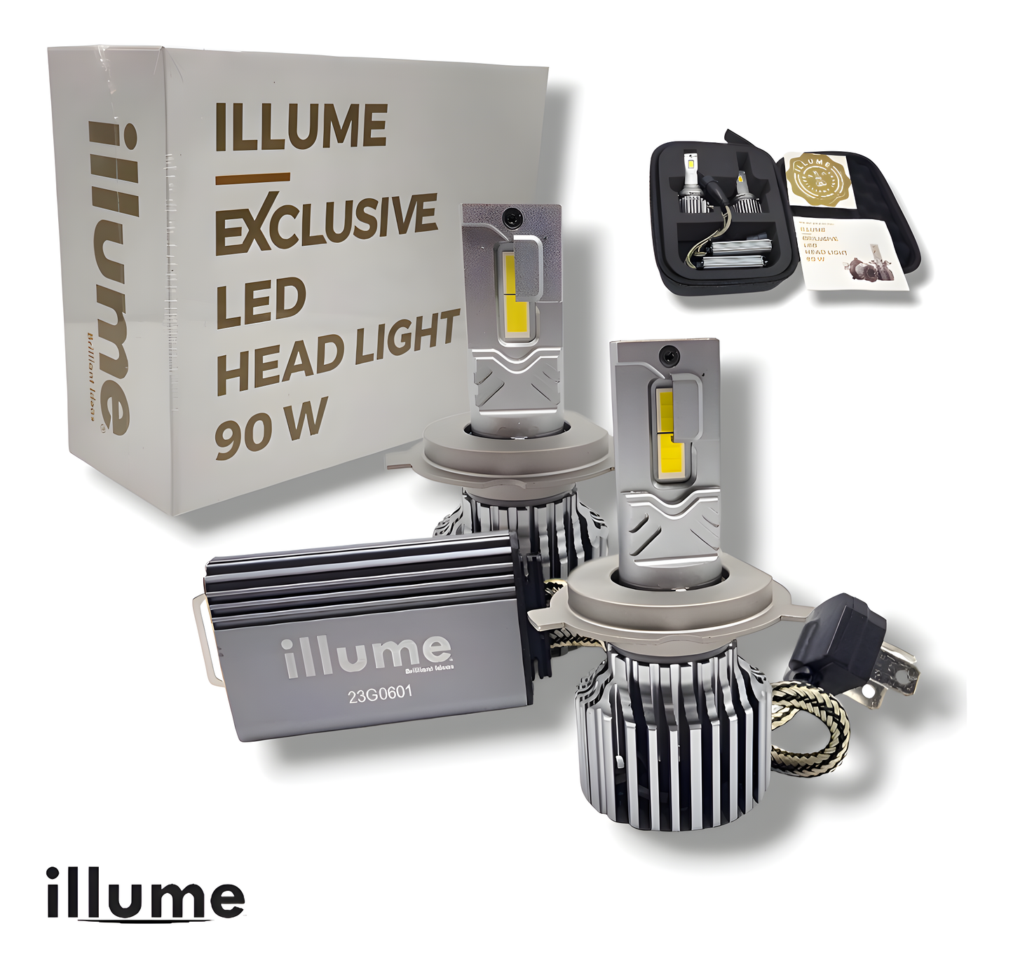 Focos Led Illume Exclusive H4 Cam Bus 28,000 Lumenes 90w