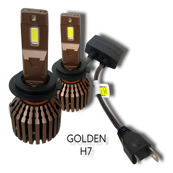 Kit led para vento 2020 medida h7 evolum golden 22 mil lumenes 60 w incluye bases