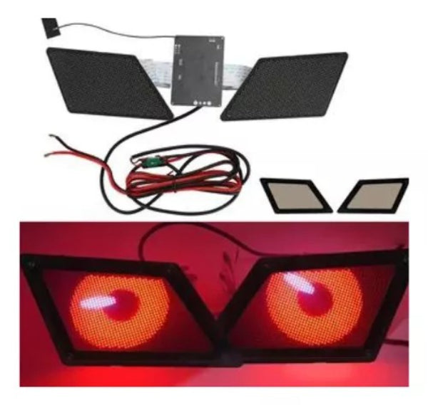 Luz De Ojo Angel Pantalla Led Programable Con 57 Funciones